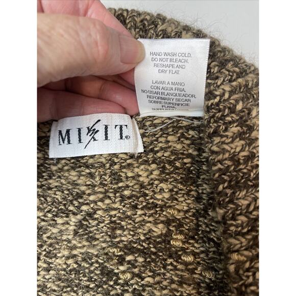 MixIt Double Breasted- Collar-Brown Sweater-15% Mohair-Med - Picture 5 of 9